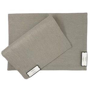 THRESHOLD NEW Placemats 2-Pack Hemp Lurex Shimmer